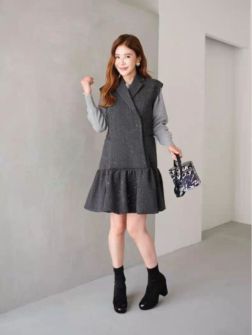 obli tokyo ラメジャケットドレス