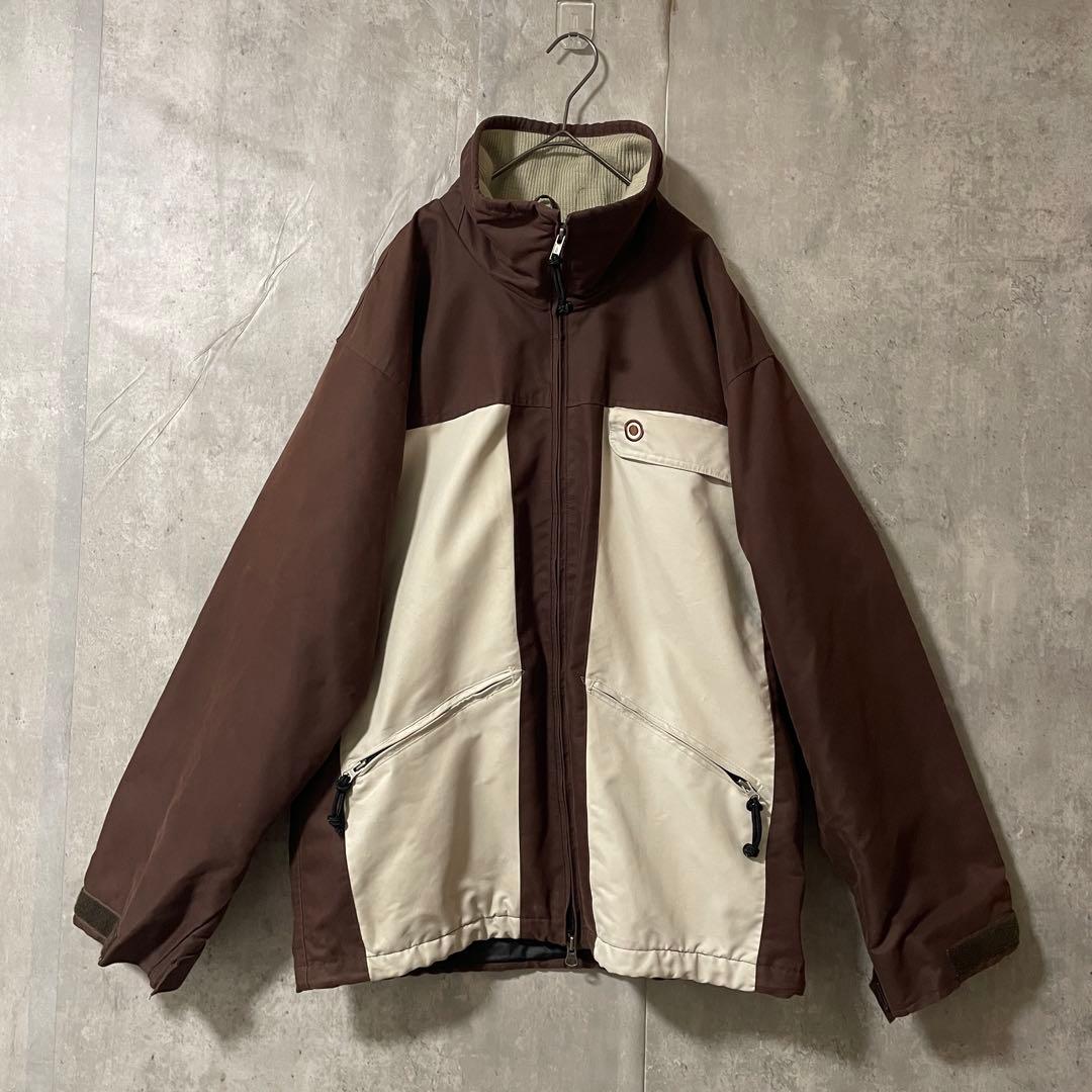 Burtonバートンスキーウェアスノーボードジャケットブルゾン茶色ブラウン刺繍