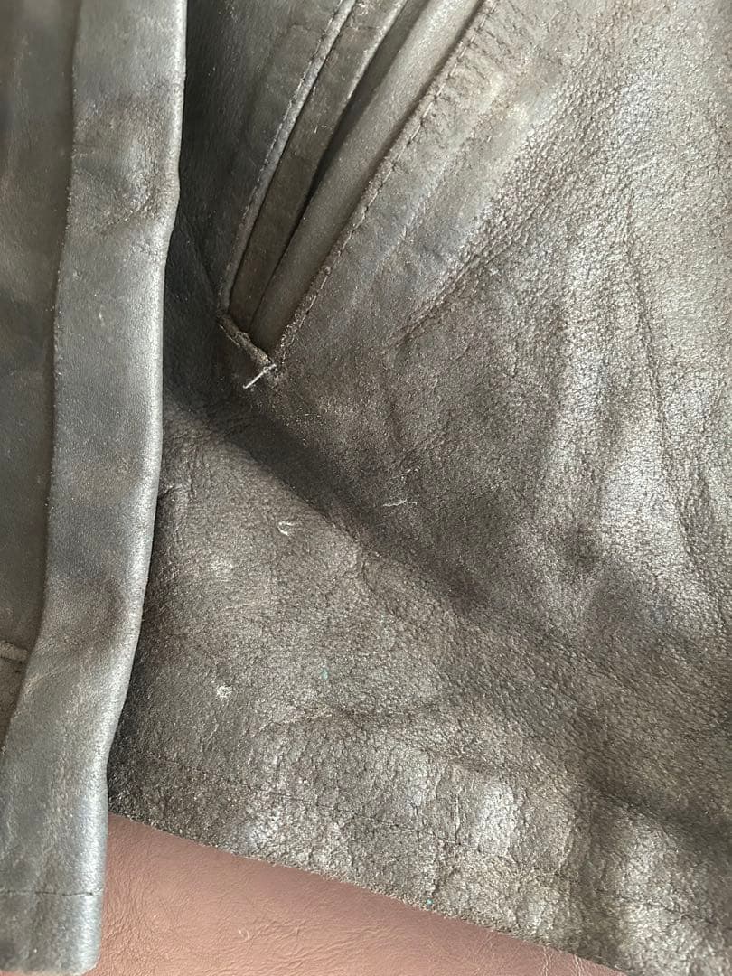 70sヴィンテージLEATHER FACTORYイタリア製ライダースジャケット