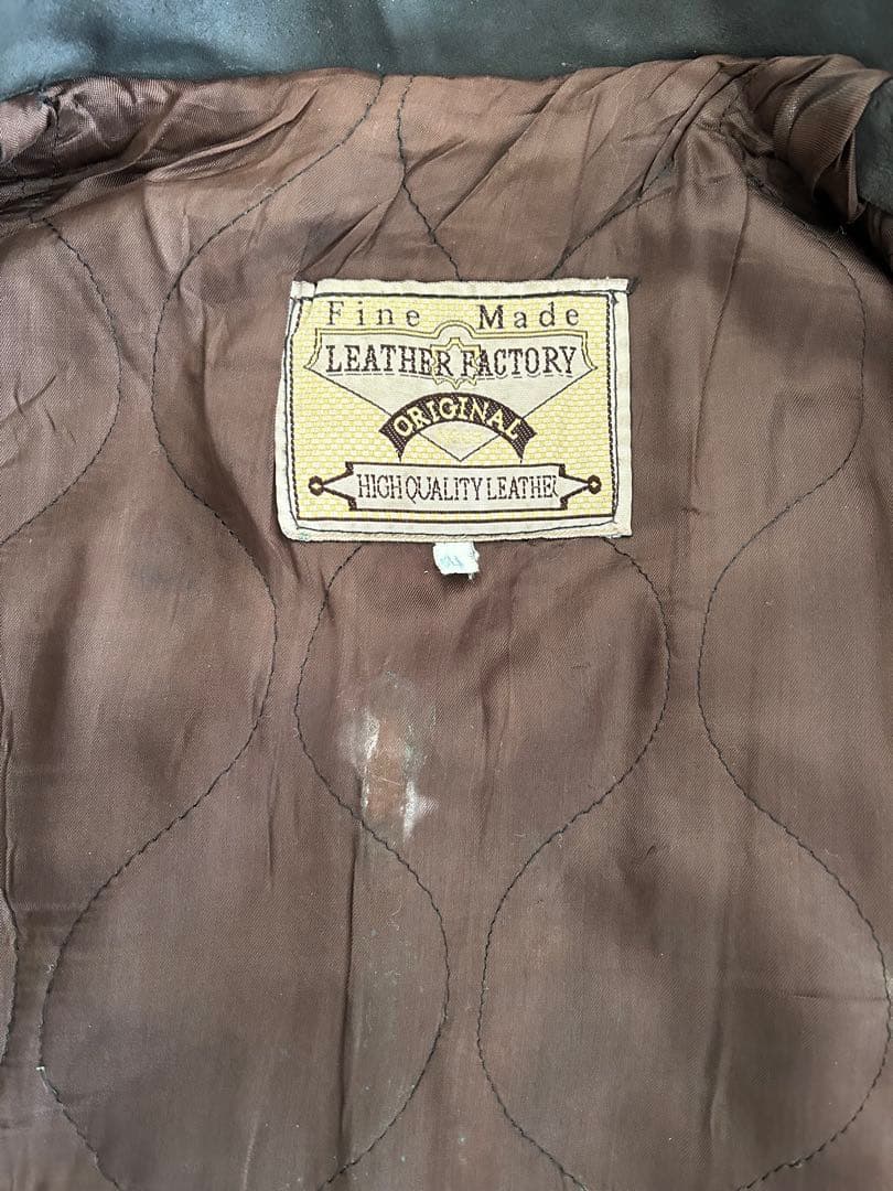 70sヴィンテージLEATHER FACTORYイタリア製ライダースジャケット