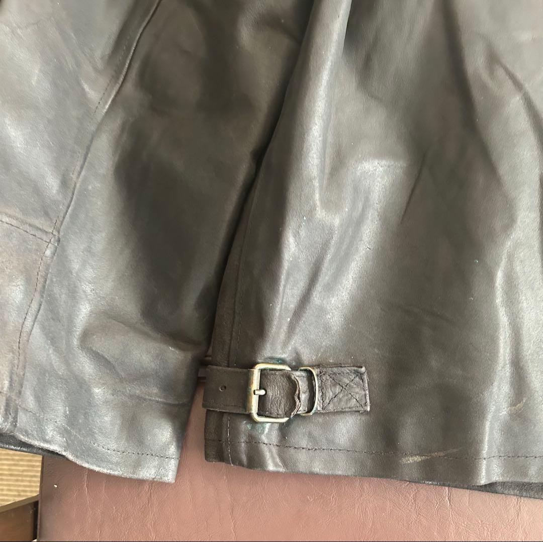 70sヴィンテージLEATHER FACTORYイタリア製ライダースジャケット