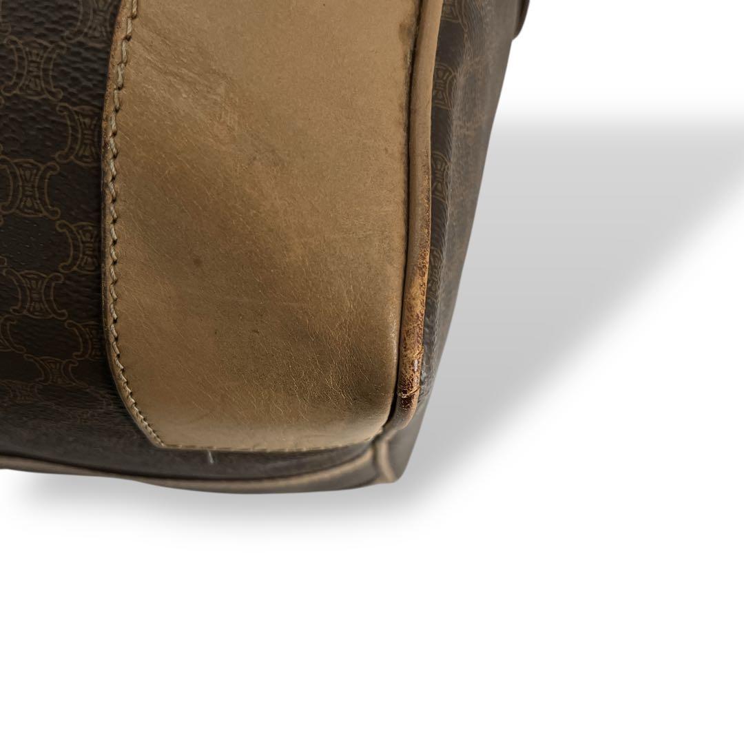 当時物　オールド　セリーヌ　ボストンバッグ　マカダム柄　トリオンフ　y2k 旅行