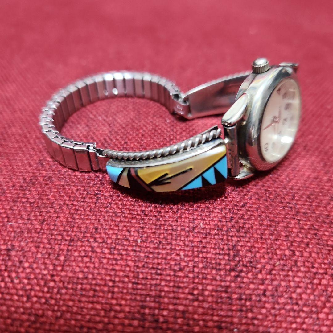 ビンテージ ズニ族腕時計 美品 レディース アーティストTJ