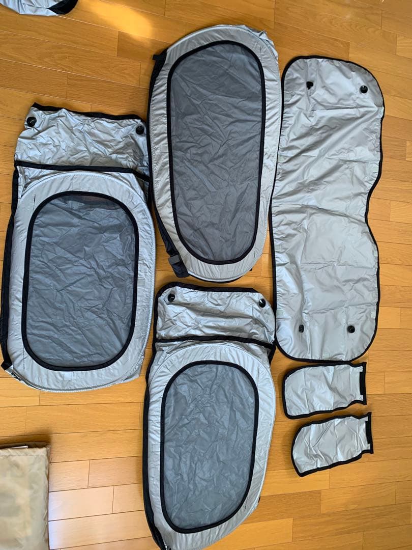 スズキハスラー純正オプションフロント・リアプライバシーシェード、バックドアネット