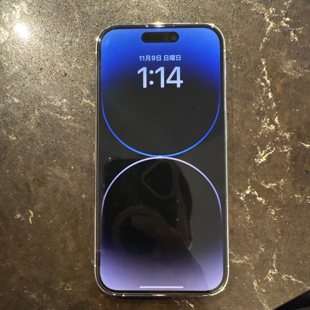 【美品】　Apple iPhone 14 Pro シルバー 256G