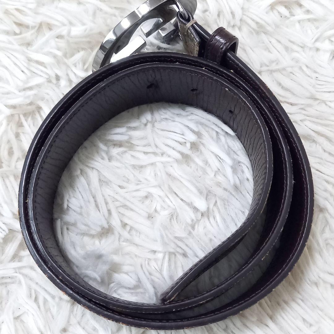 GUCCI　グッチ　インターロッキング　ベルト　GG　スプリーム　バックル