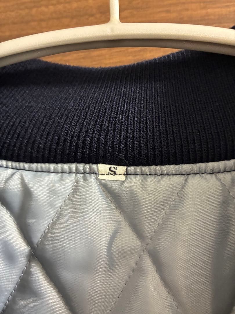 極美品　プリンス商会　yokosuka スカジャン ネイビー/シルバー　S