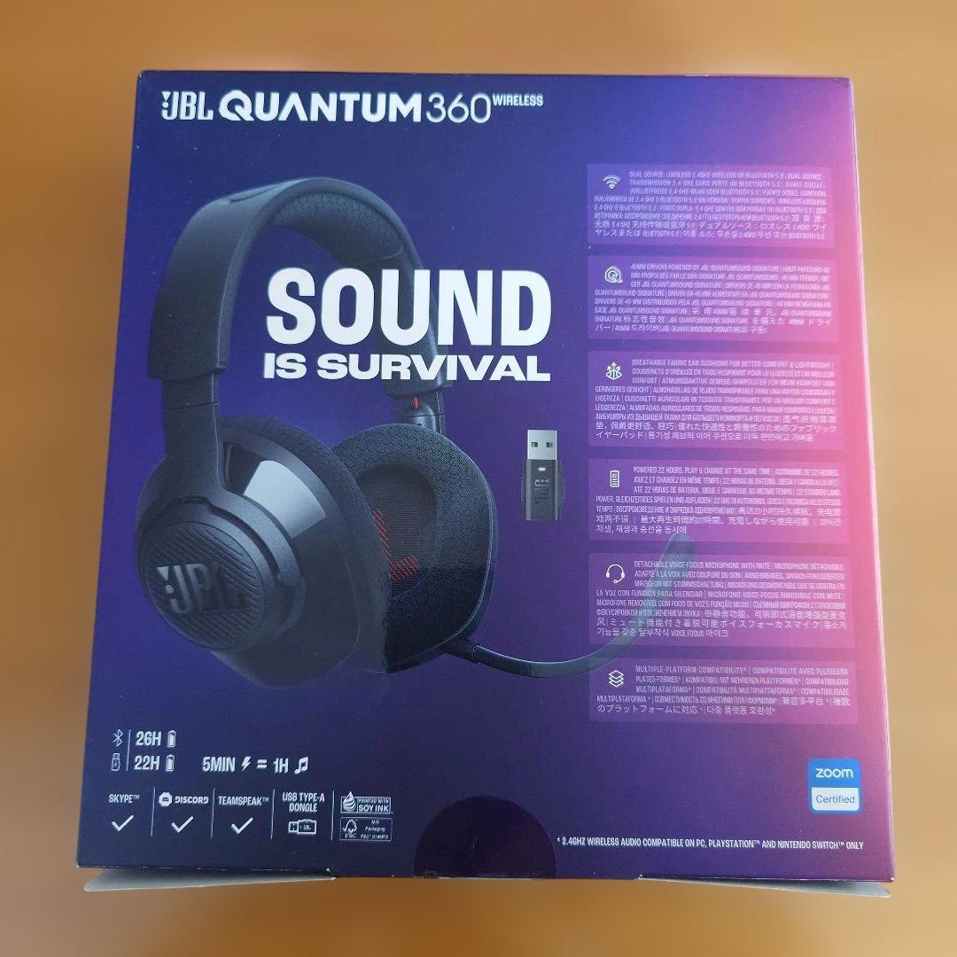 【美品】JBL QUANTUM 360 WIRELESS ゲーミングヘッドセット