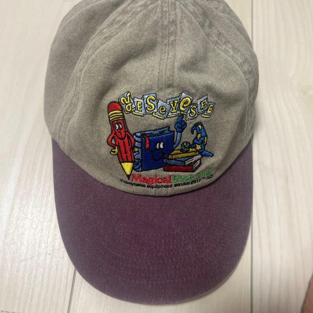 BTSテテ着用キャップ YESEYESEE キャラクター刺繍キャップ