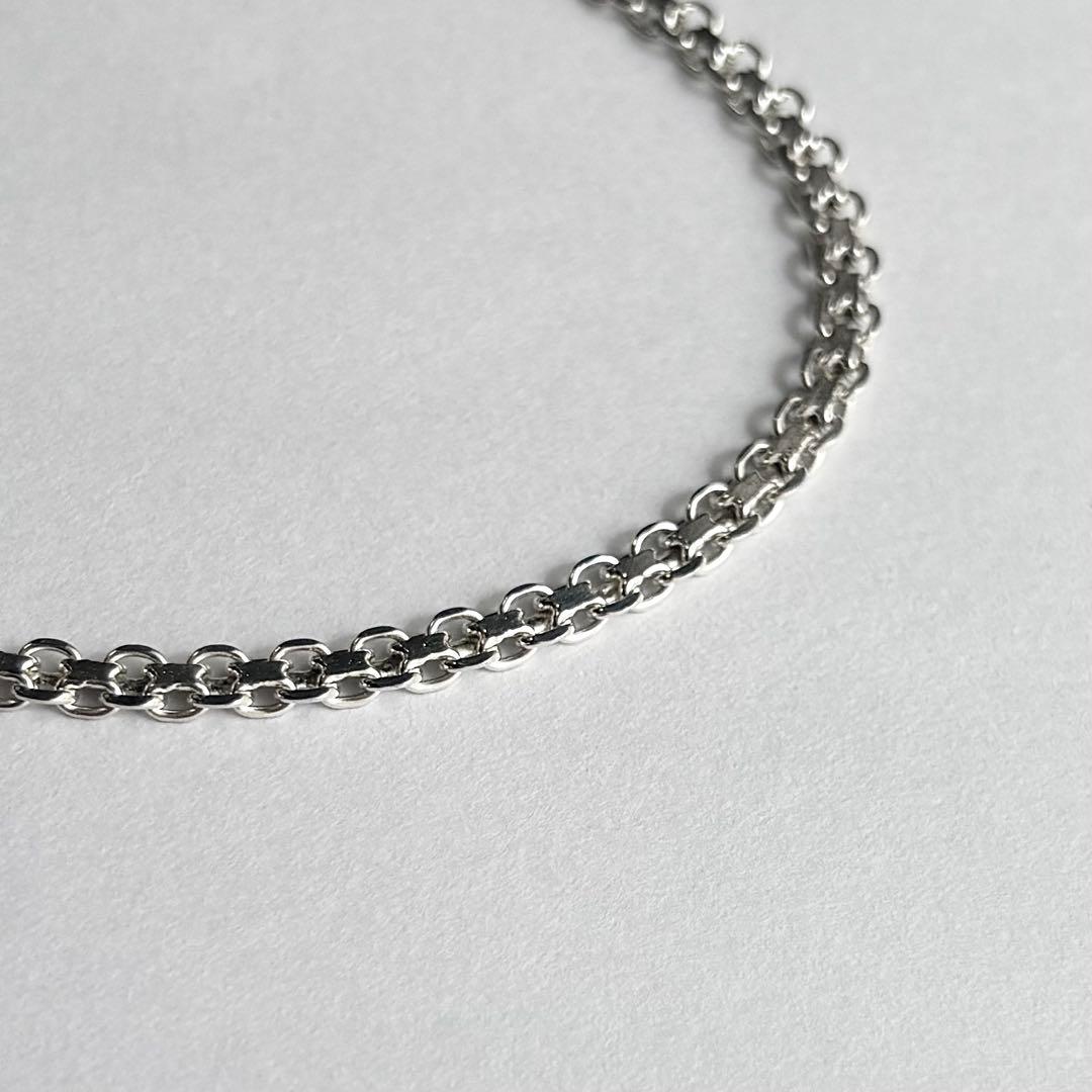 イタリア製 ヴィンテージ メッシュチェーンブレスレット シルバー925