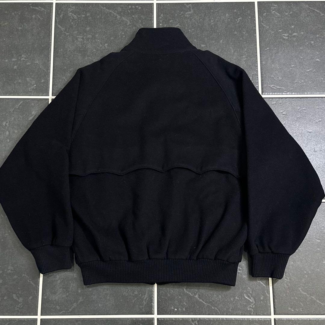 90s vintage カシミヤ　ウール　ハリントンジャケット　G9 ブラック
