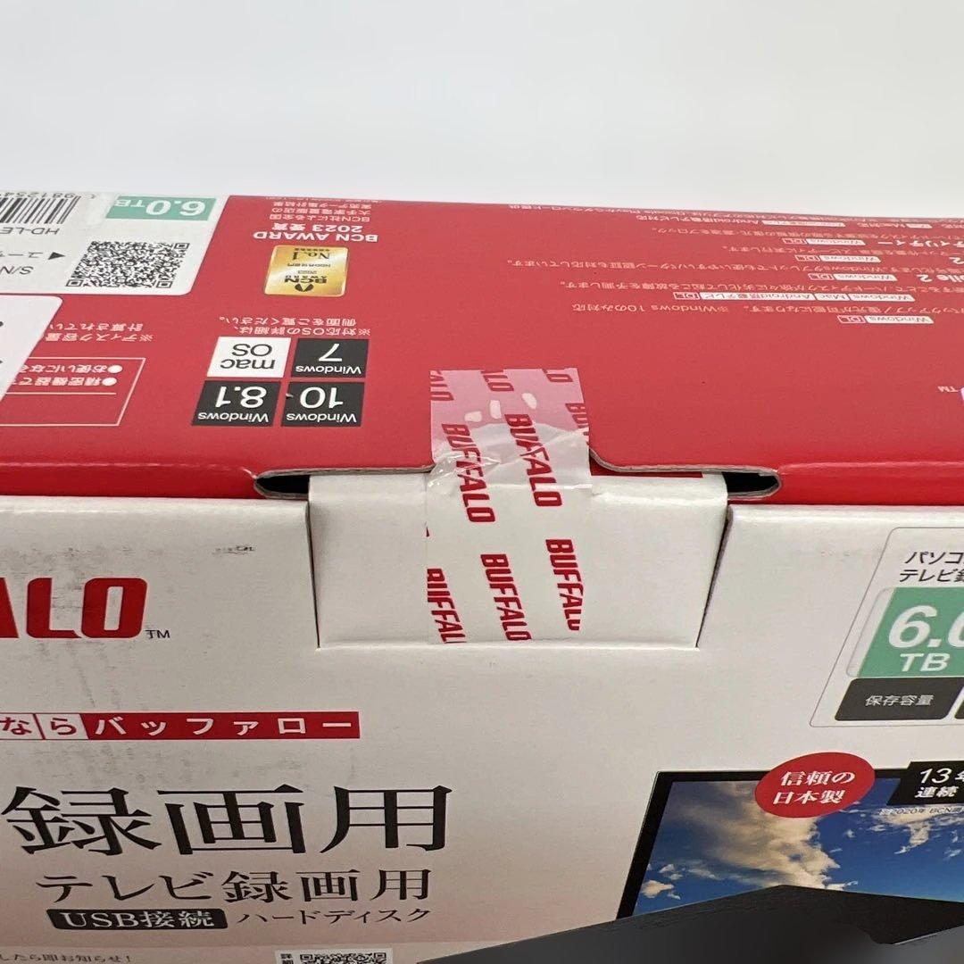 261038バッファローUSB3.2外付けHDD 6TB HD-LE6U3-BB
