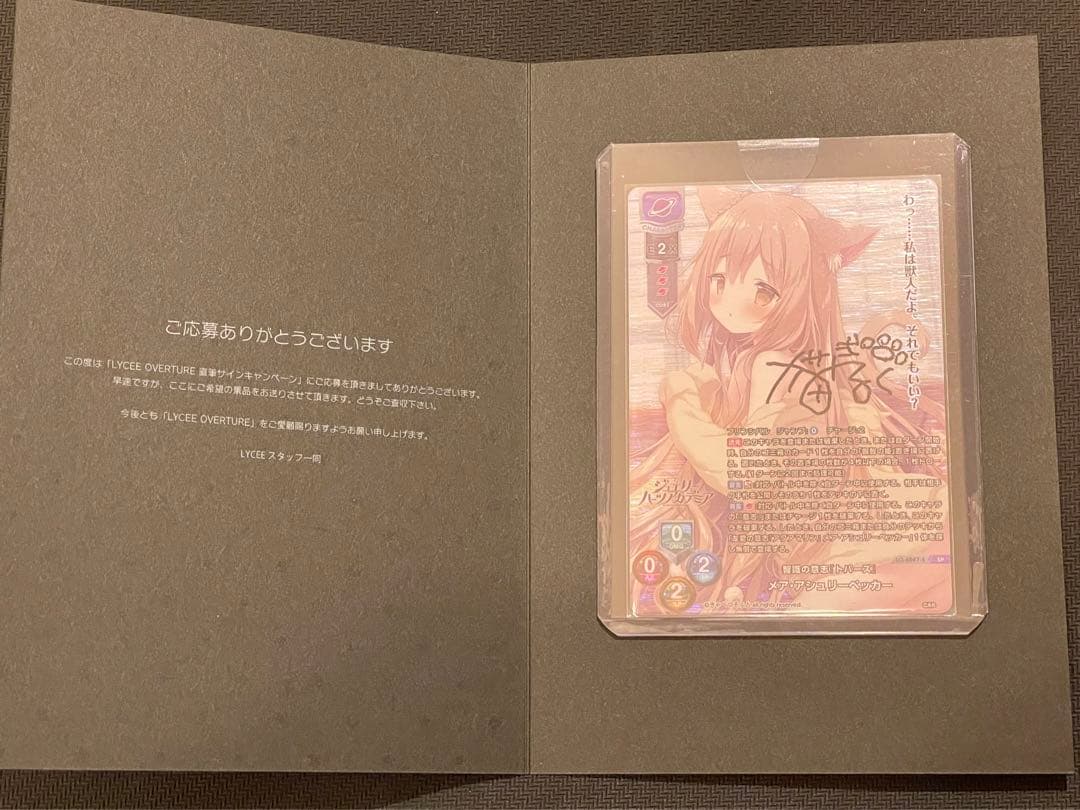 lycee メア　アシュリーペッカー　直筆