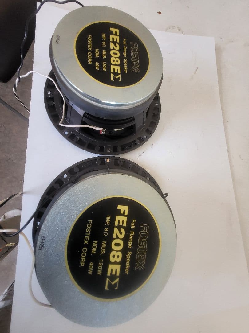 FOSTEX フルレンジスピーカー FE208EΣ 2個セット値下げ中