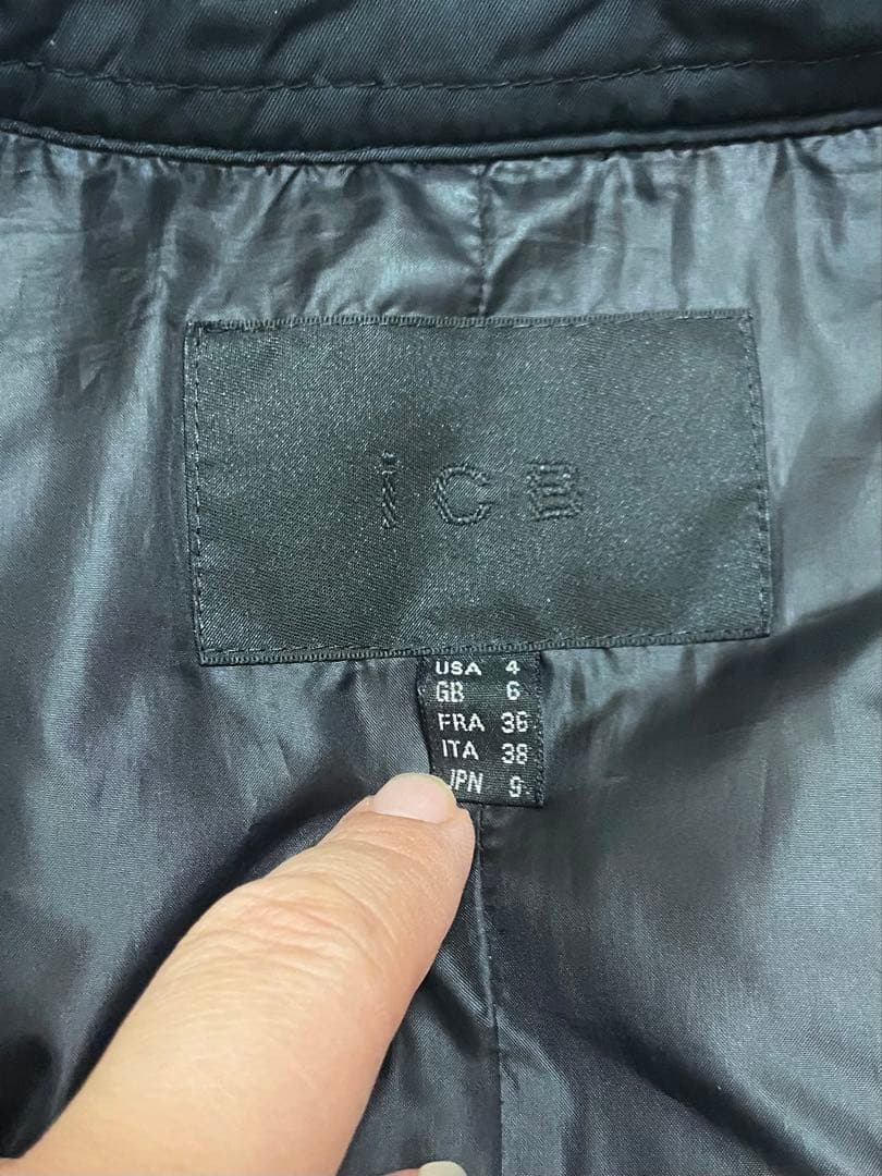 アイシービー　ダウンコート　トレンチ型ダウンコート