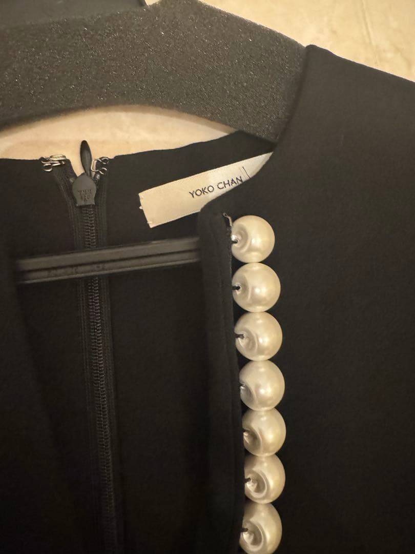 YOKO CHAN ブラック長袖ブラウス　38