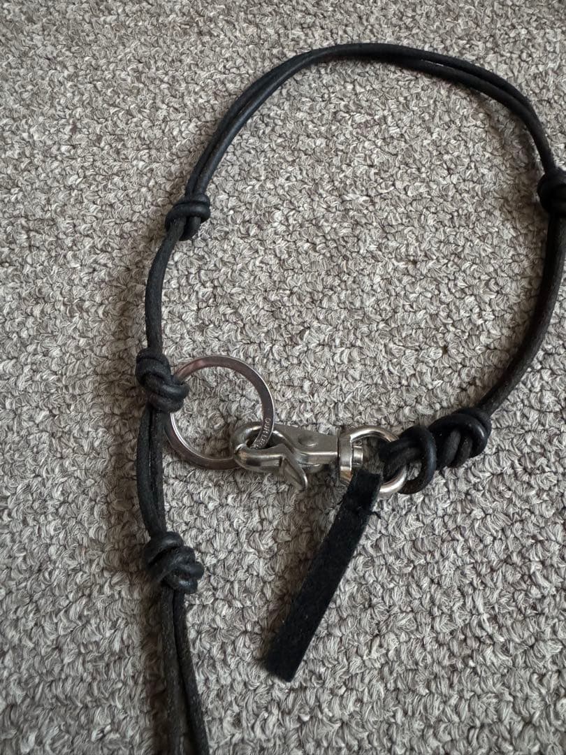 ourlegacy LADON ブラックBlack Leather ネックレス