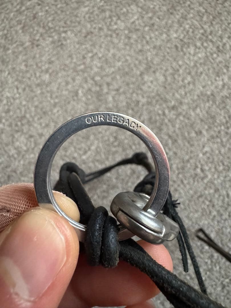 ourlegacy LADON ブラックBlack Leather ネックレス