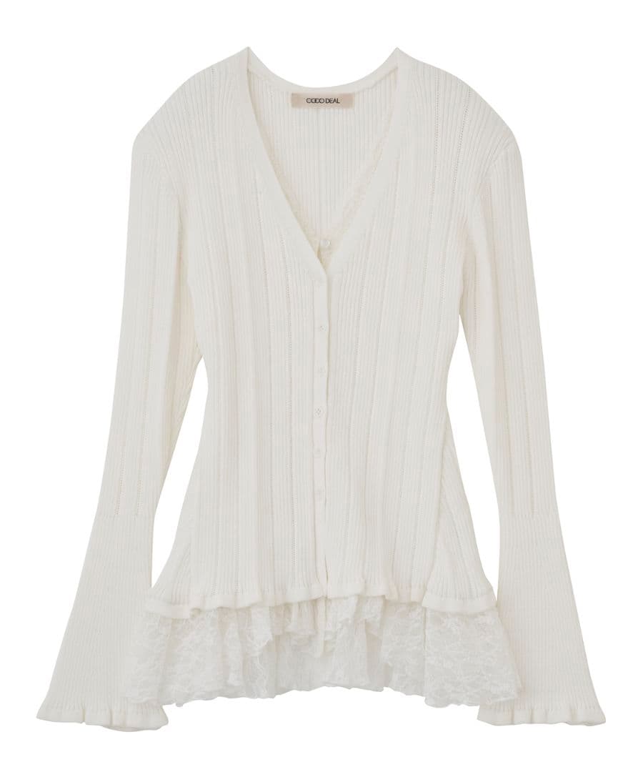 COCODEAL レースドッキングニット