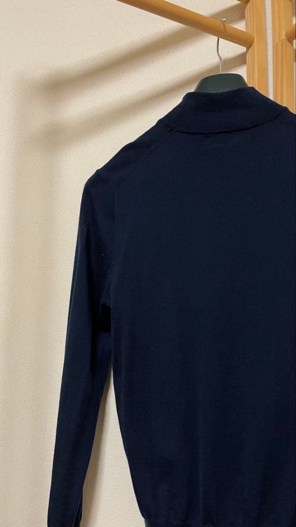 ミ*ー様 Paul Stuart ネイビー モックネックセーター M