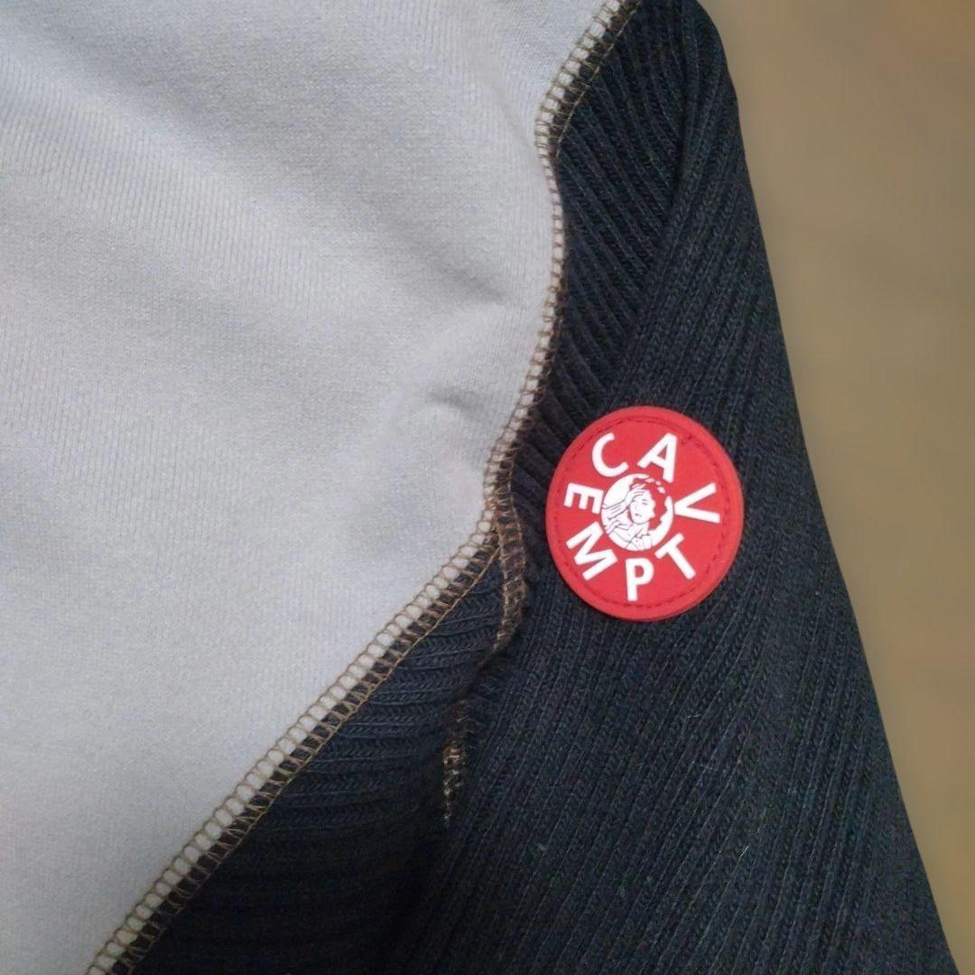 C.E cavempt パーカー グレー/ブラック