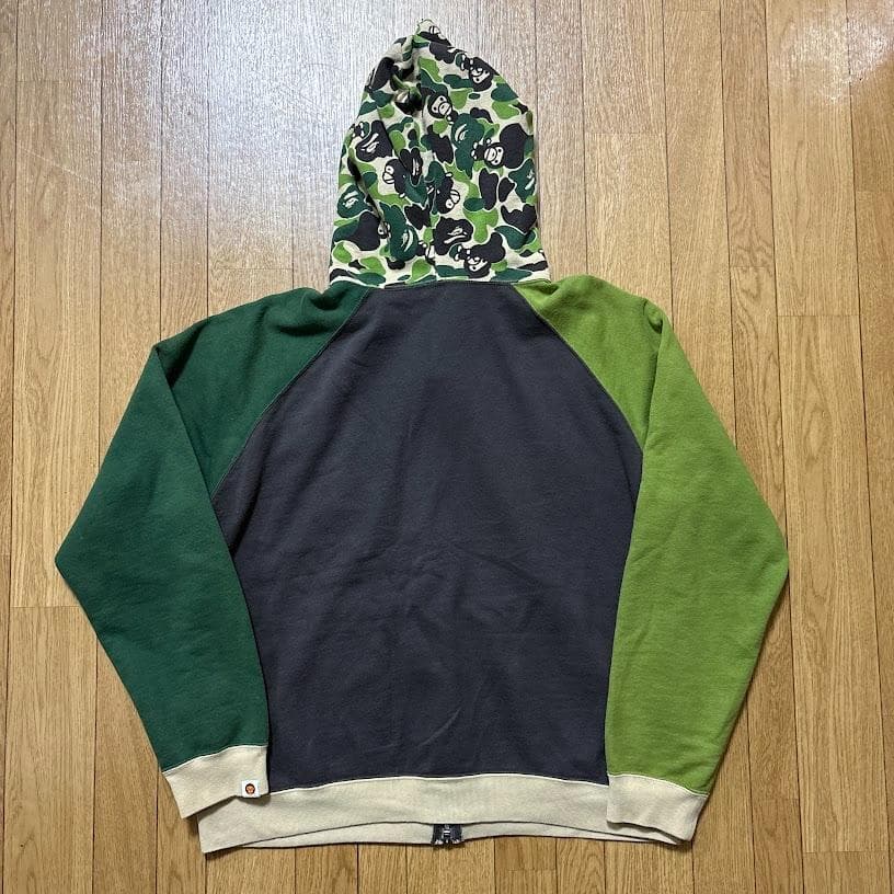 BAPE ABC milo camo crazy hoodie　マイロ　パーカー