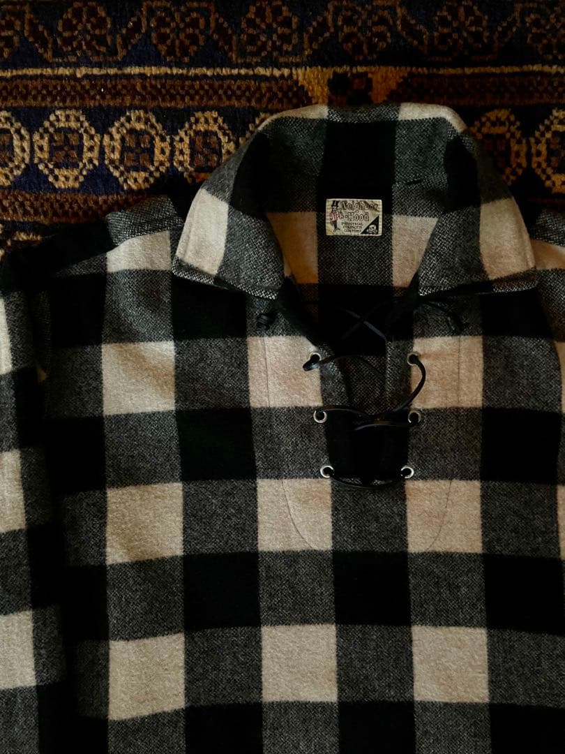 最初期 neighborhood LACE UP FLANNEL SHIRTS