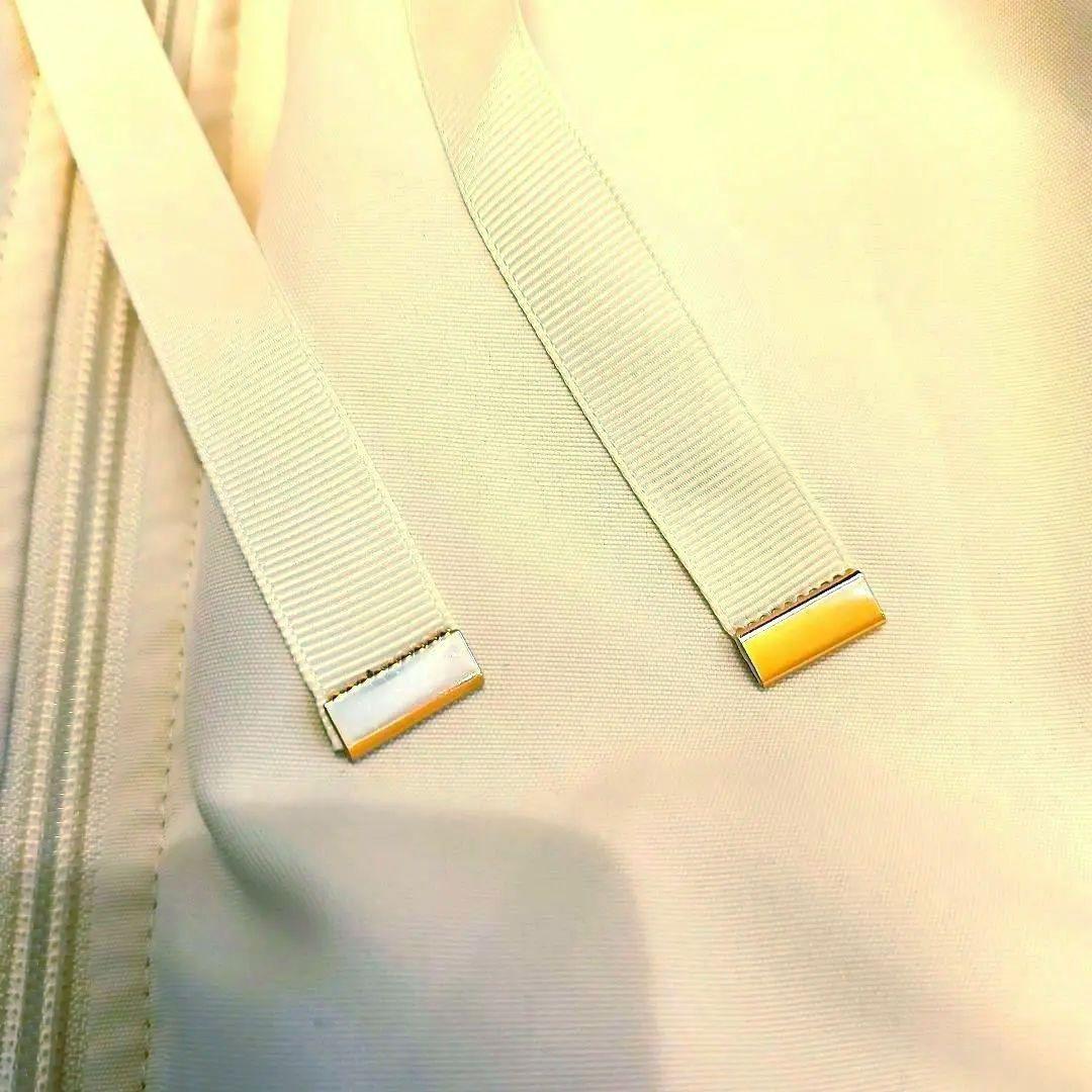 お値下げ！【新品タグ付き】アイボリーのフーテッドダウンコート（LL)