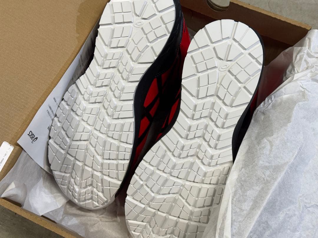 【新品】 アシックス CP304 BOA 安全靴 27センチ 赤 ハイカット