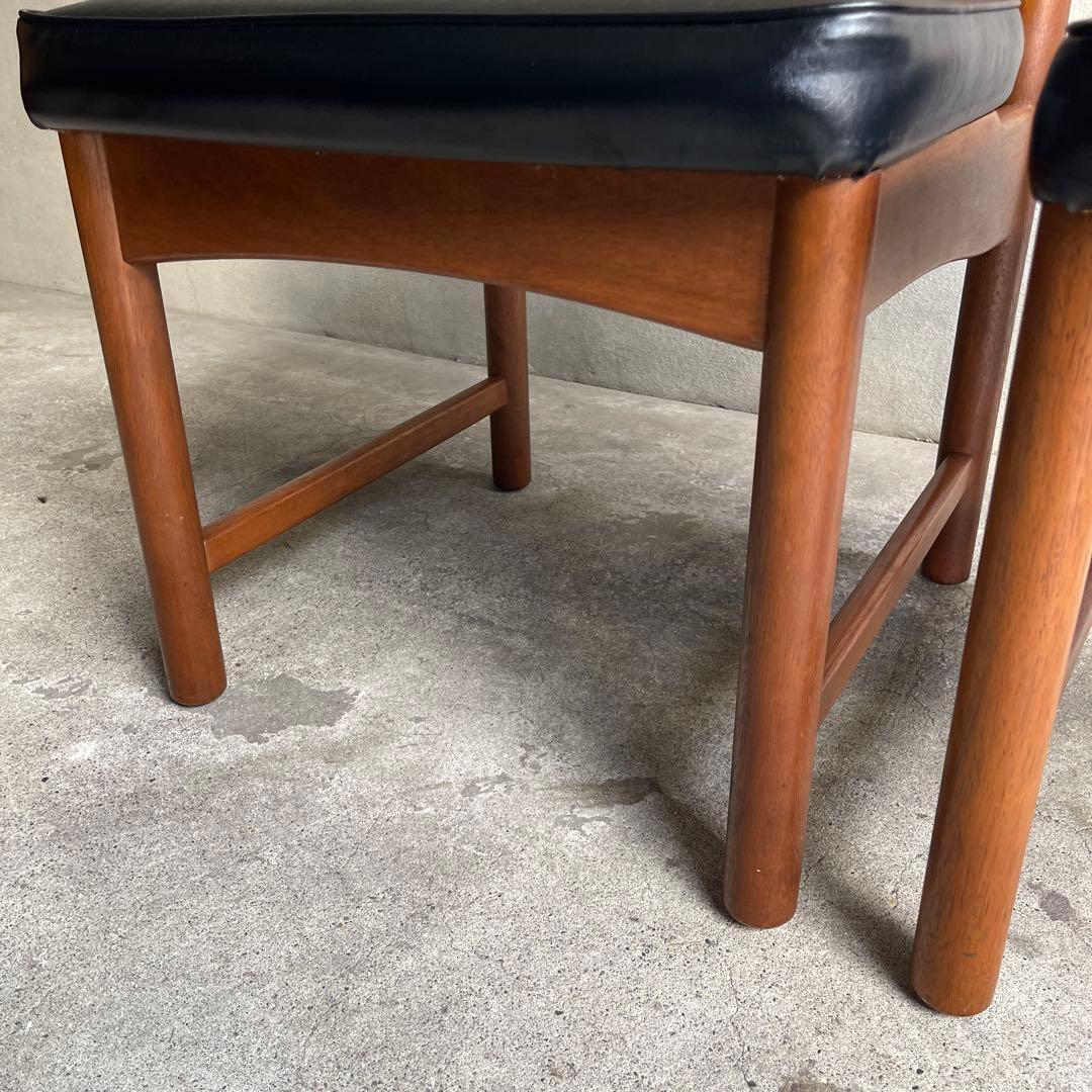 廃盤 希少 オールドマルニ　ミッドセンチュリー　ダイニングチェア　2脚セット