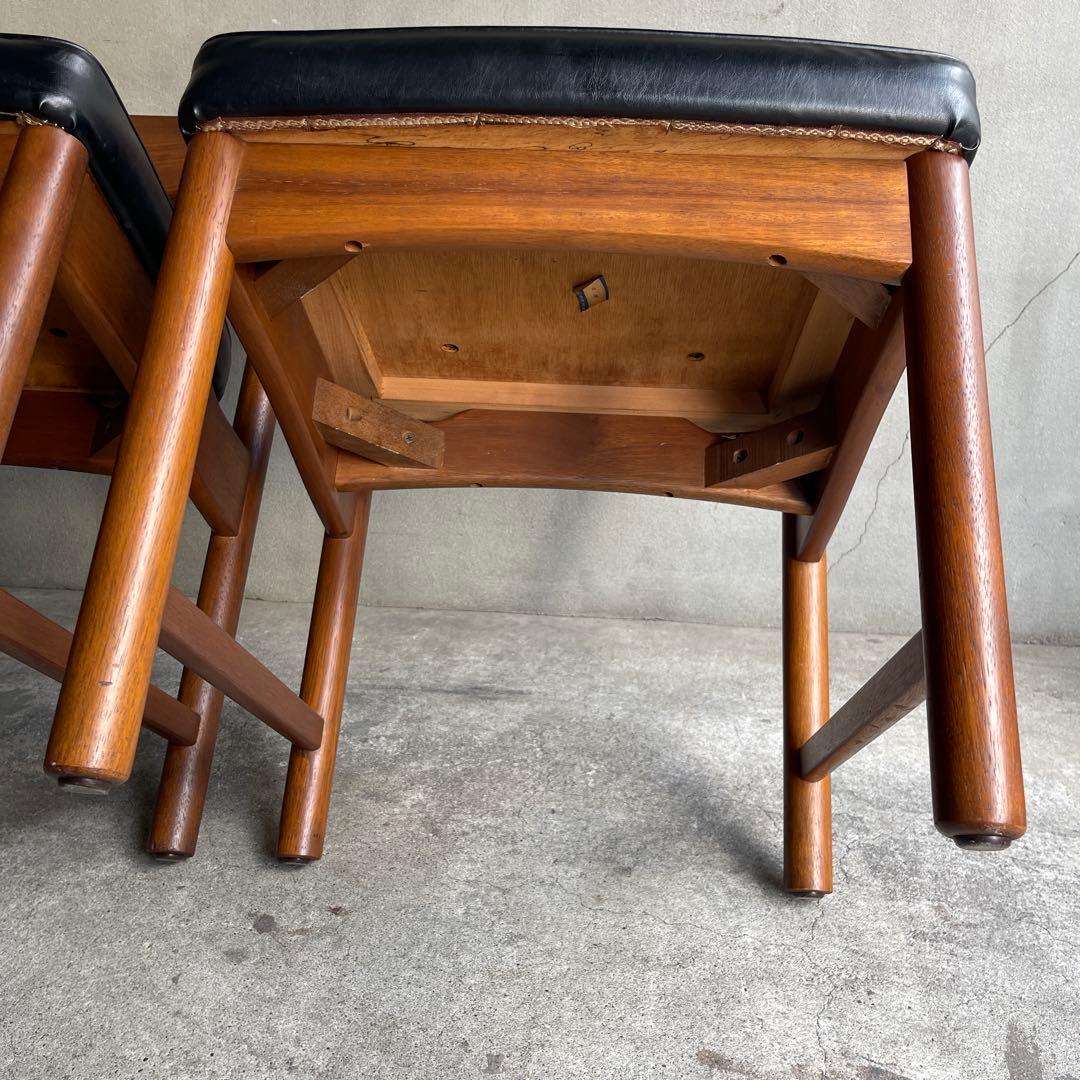 廃盤 希少 オールドマルニ　ミッドセンチュリー　ダイニングチェア　2脚セット