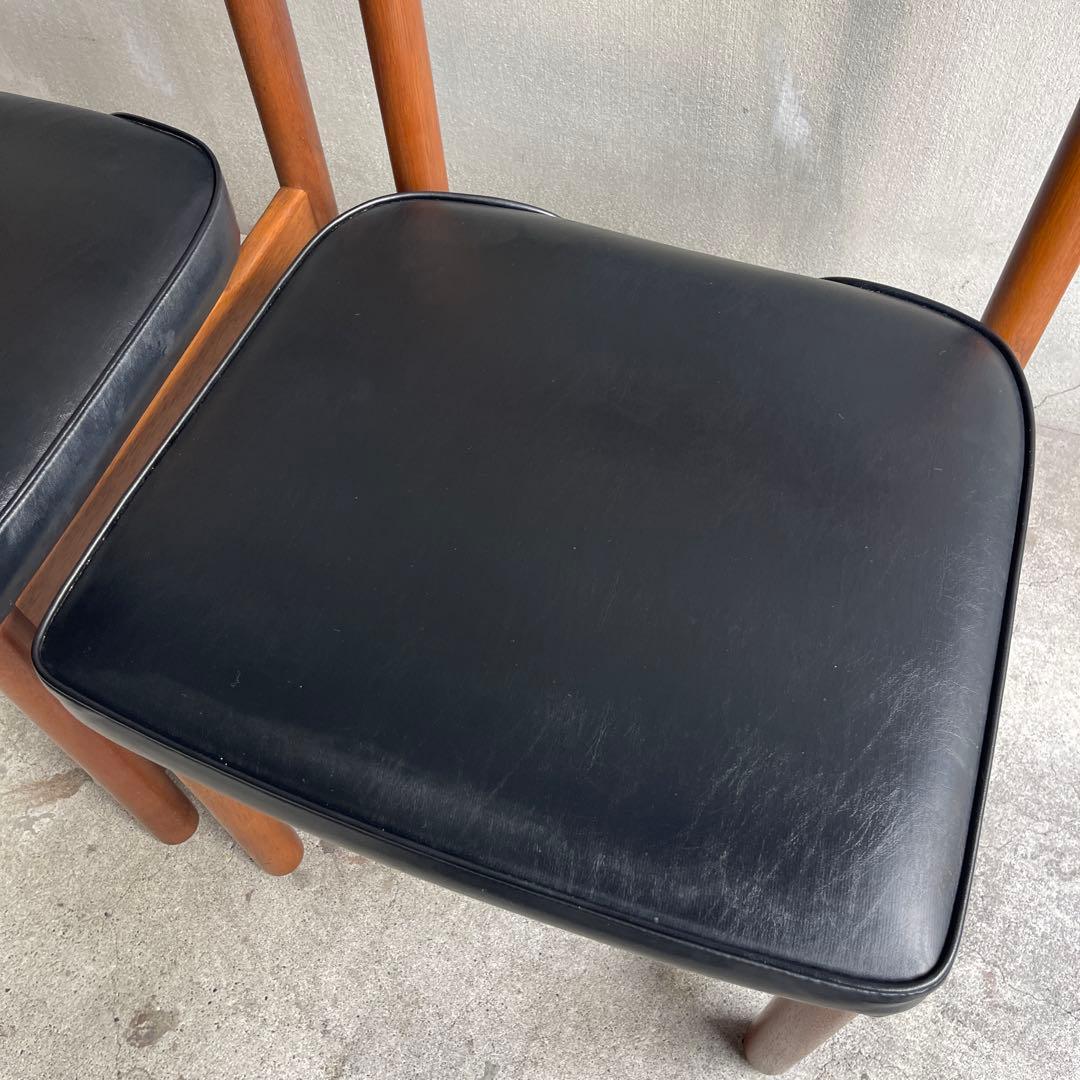 廃盤 希少 オールドマルニ　ミッドセンチュリー　ダイニングチェア　2脚セット
