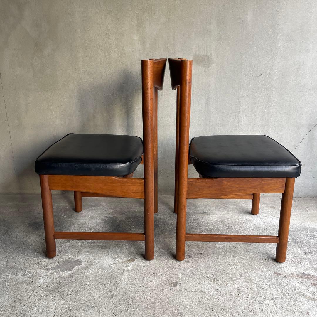 廃盤 希少 オールドマルニ　ミッドセンチュリー　ダイニングチェア　2脚セット