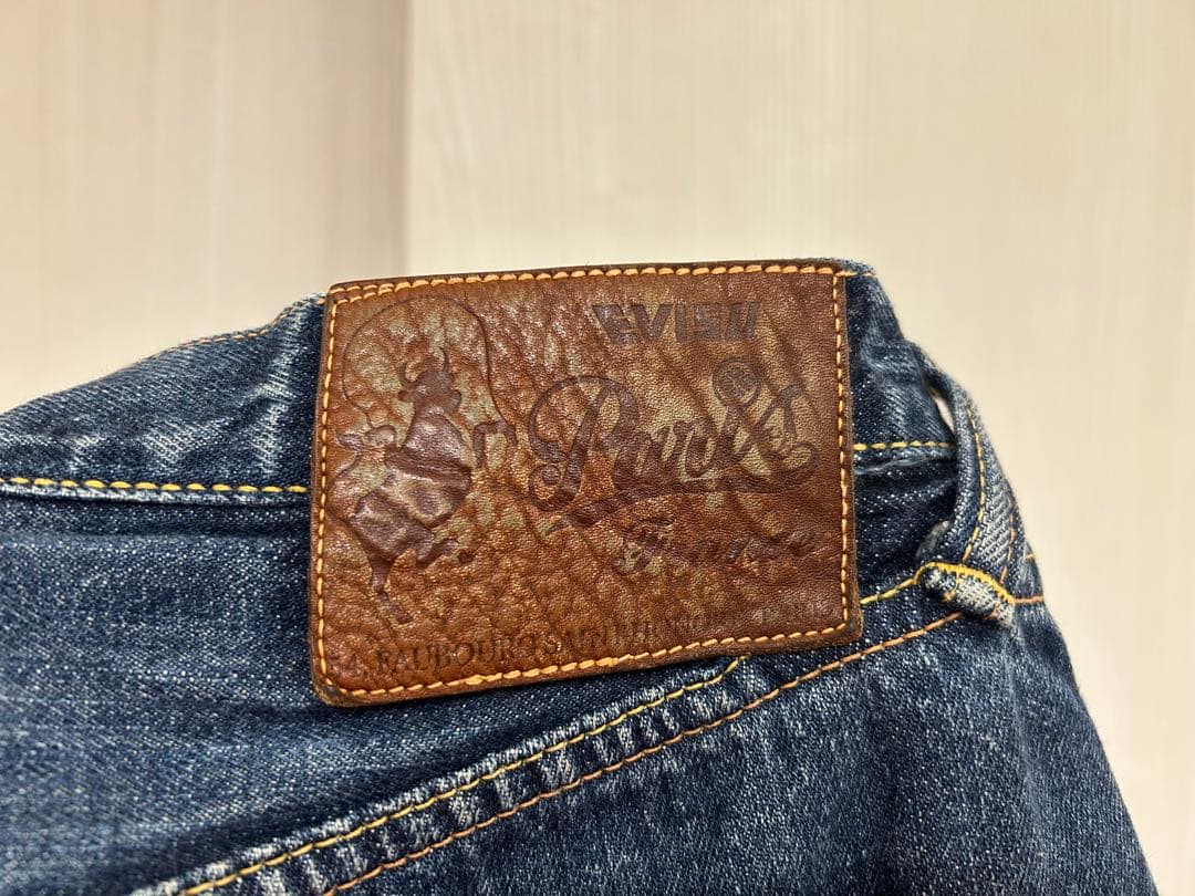 エヴィス　ハーフパンツ　36 SHIOTANI 黄　大黒ペイント