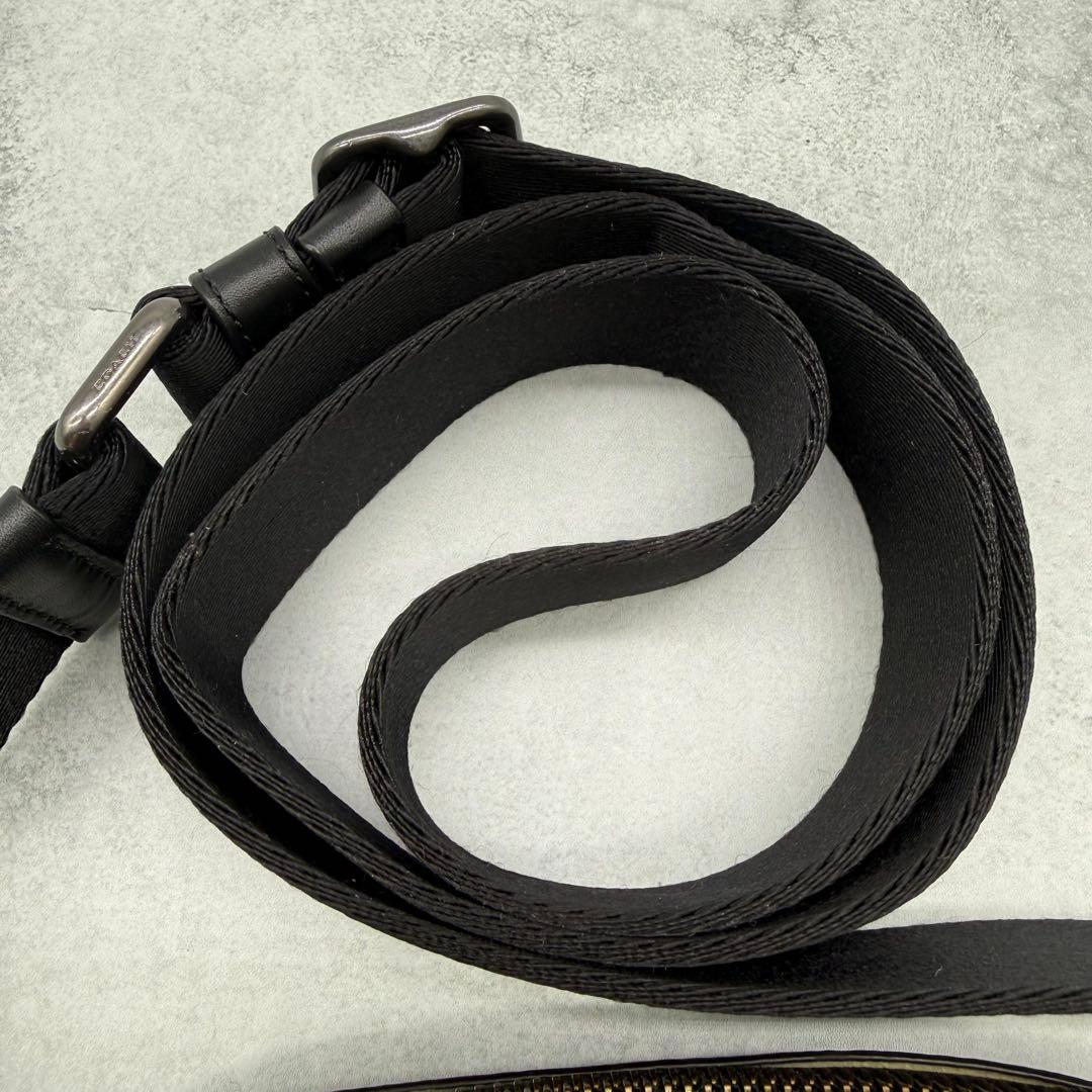 【良品】COACH コーチ ショルダーバッグ PVC ブティックライン ブラック