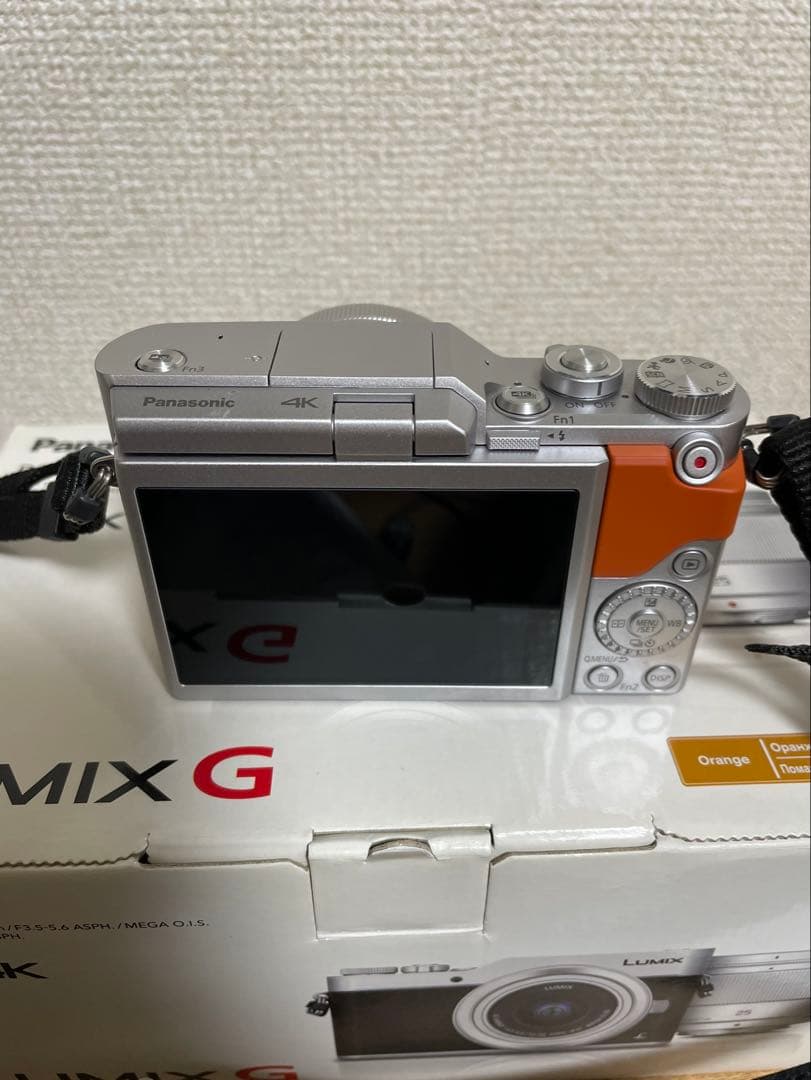 LUMIX デジタル一眼レフ　DC-GF9W オレンジ ダブルレンズキット