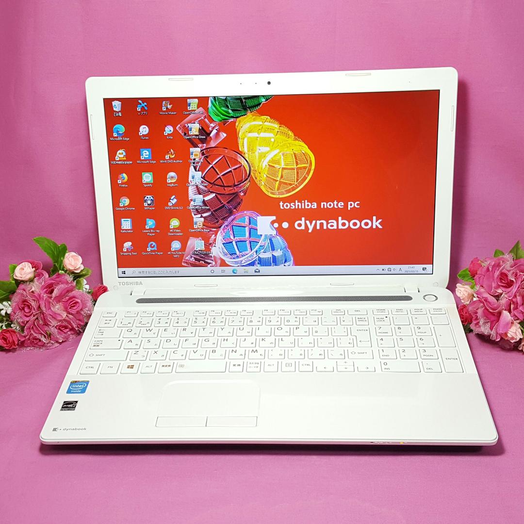 ✦ホワイト✦dynabook✦Office✦カメラ搭載✦Win10✦メモリ4G