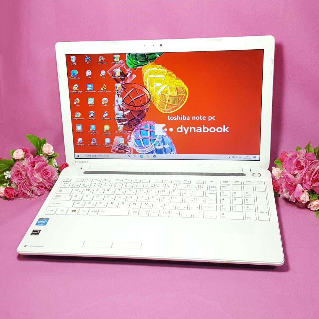 ✦ホワイト✦dynabook✦Office✦カメラ搭載✦Win10✦メモリ4G
