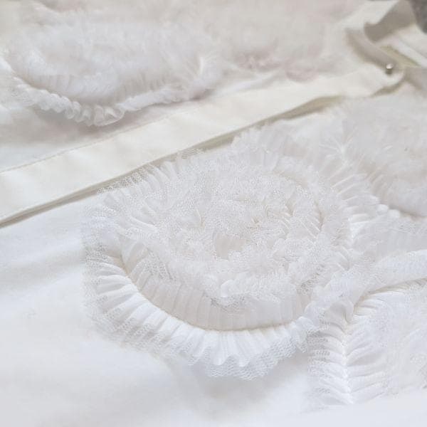 ユナイテッドアローズ UNITED ARROWS 白 フラワーチュール ブラウス