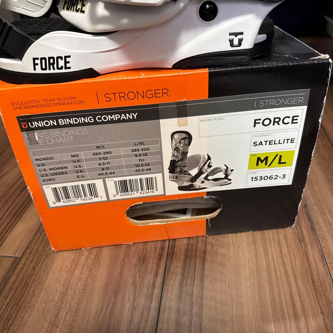 UNION FORCE スノーボード ビンディング ホワイト M/L