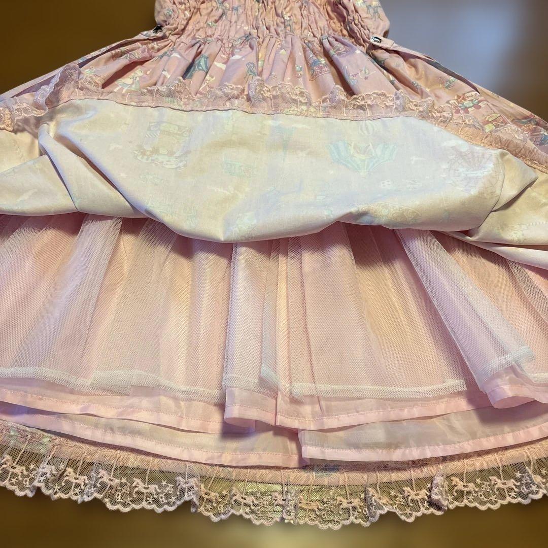 Angelic Prettyリボン付きジャンパースカート