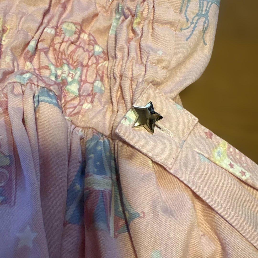 Angelic Prettyリボン付きジャンパースカート