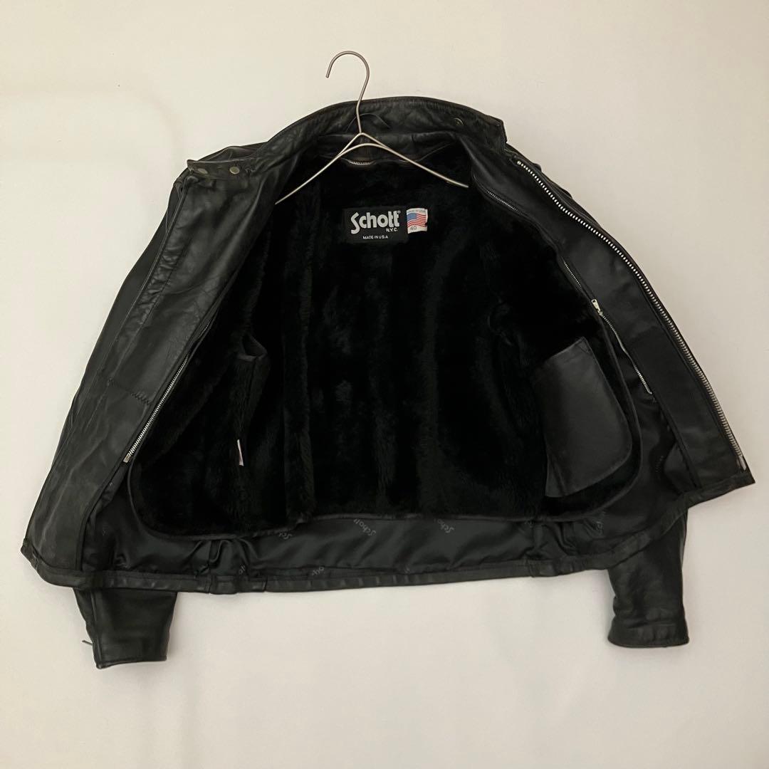 ✨希少　641✨ schott シングルライダース ライナー付き　USA 40