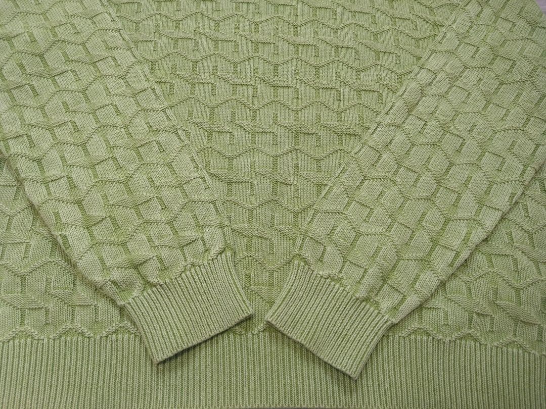 未使用 Ｌ ステューシー STRAND SWEATER セーター ライムグリーン