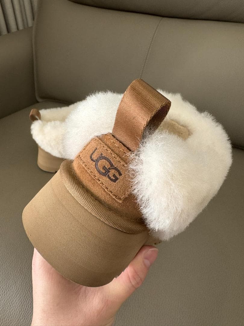 新品 UGG ブラウン ムートンブーツ 厚底 24cm