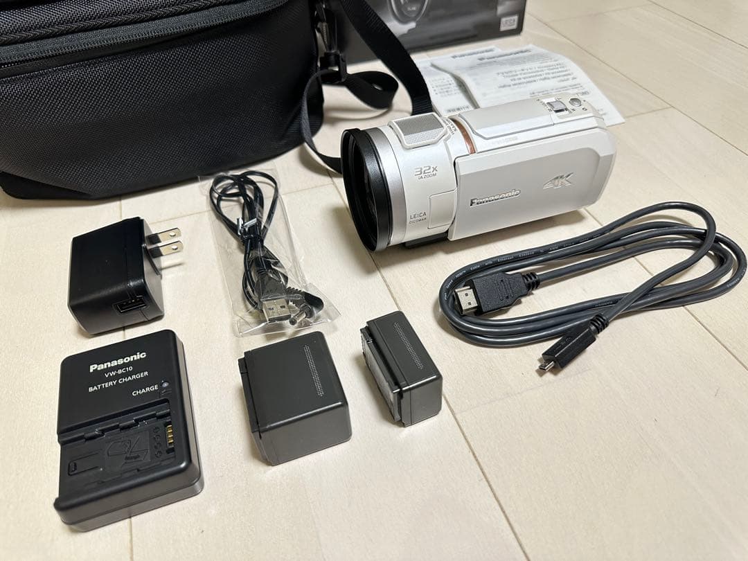 パナソニック 4K ビデオカメラ VX2M ピュアホワイト HC-VX2M-W