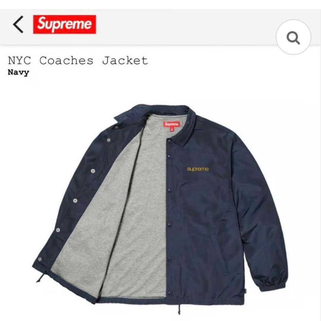 Supreme NYC Coaches Jacket ネイビー 紺M