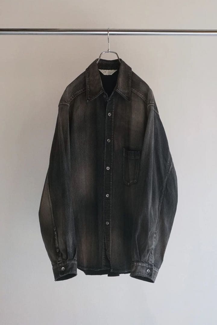 ANCELLM アンセルム　DRESS DENIM SHIRT ブラック