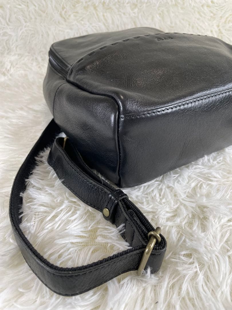 【美品】Dakota レザー ミニリュック ベルト 黒