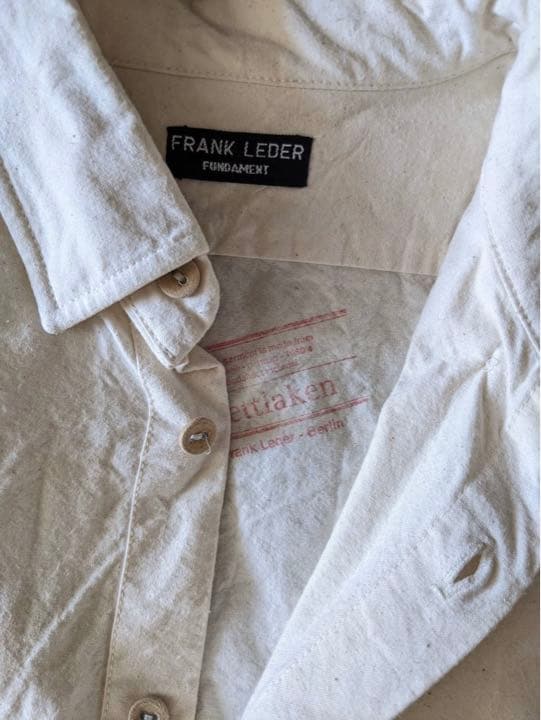 サイズS フランクリーダー ベッドリネンシャツ FRANK LEDER